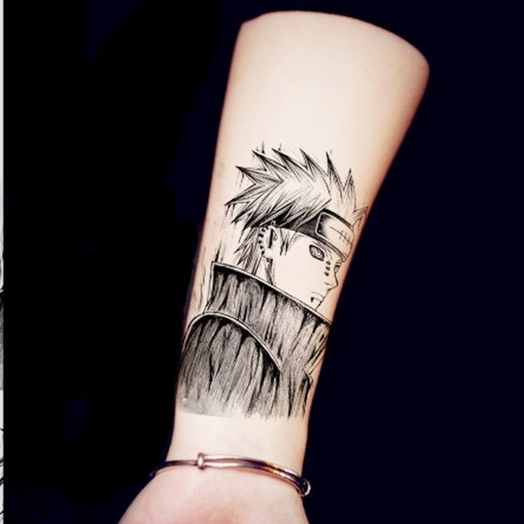 ✣Naruto Tattoo Stickers Diy Akatsuki Yahiko Payne With Earthen Mustachio Big Flower Arm Durable Waterproof Men And Women | Shopee Singapore 750_x_750_jpg