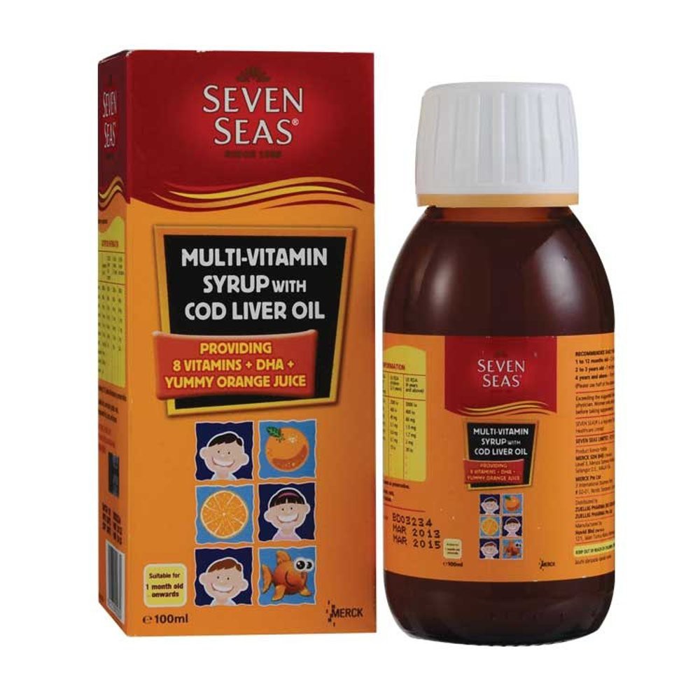 Seven Seas Multivitamin Syrup With Cod Liver Oil (100ml) Shopee Singapore