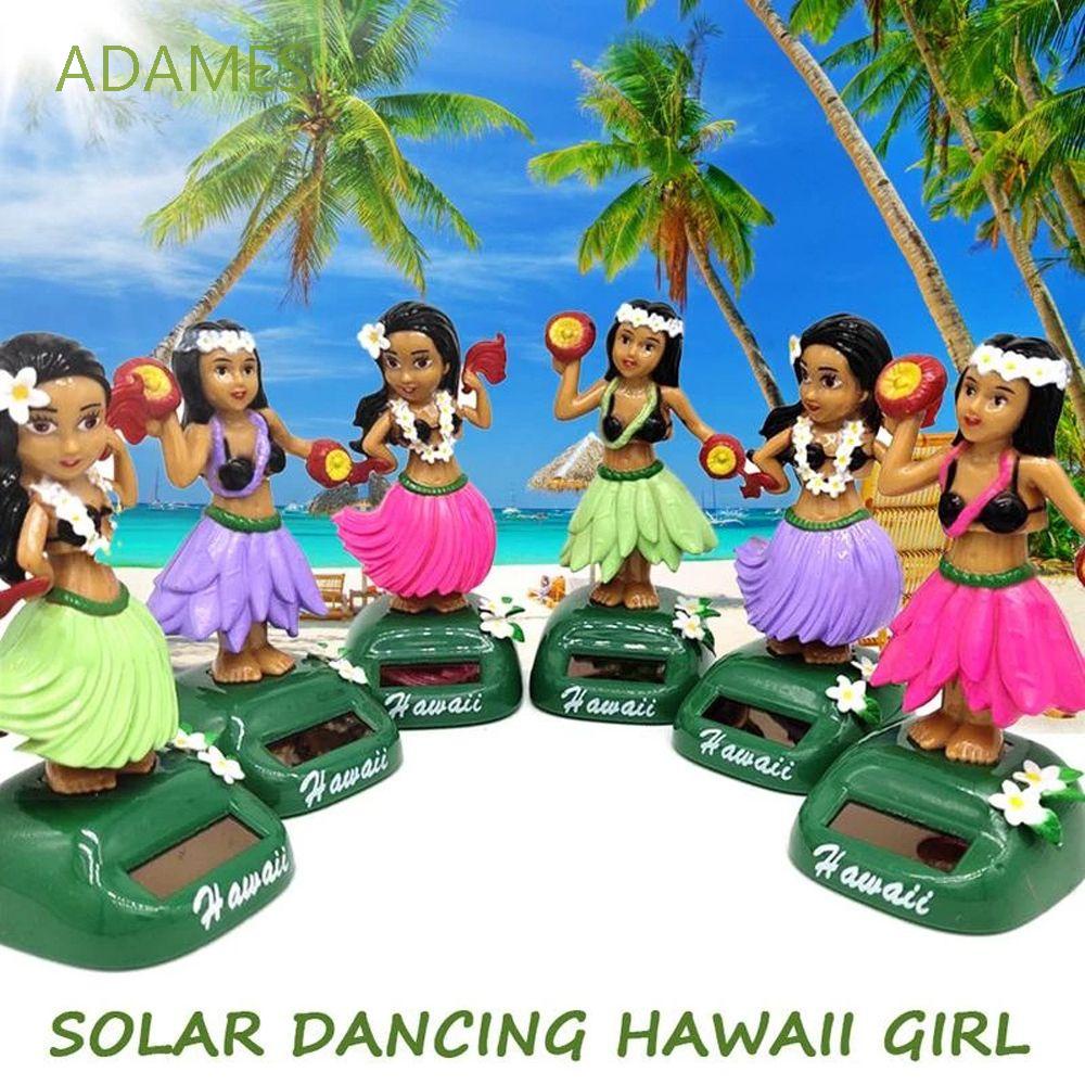 ADAMES Cute Swinging Hawaiian Girl Dashboard Decoration Dancing Hula