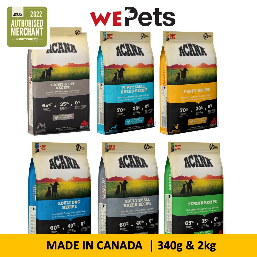 ACANA Heritage FreezeDried Coated Dog Food (340g & 2kg) Shopee Singapore