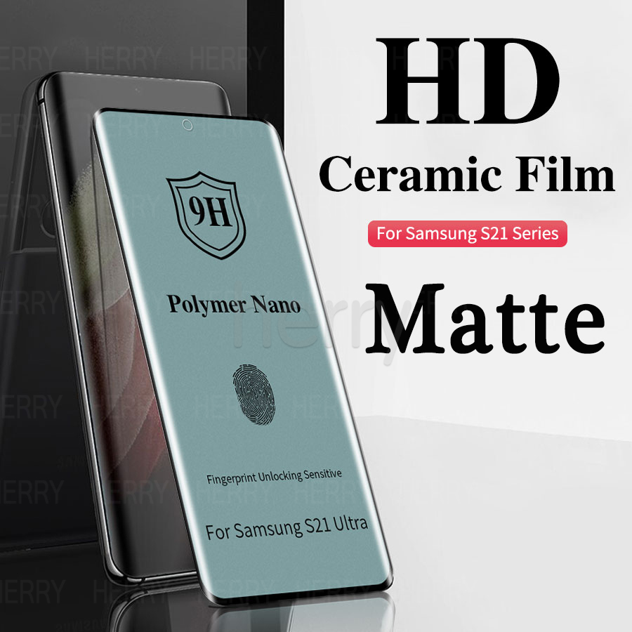 9H Full Glue Soft Curved Ceramic Tempered Glass For Samsung Galaxy S22