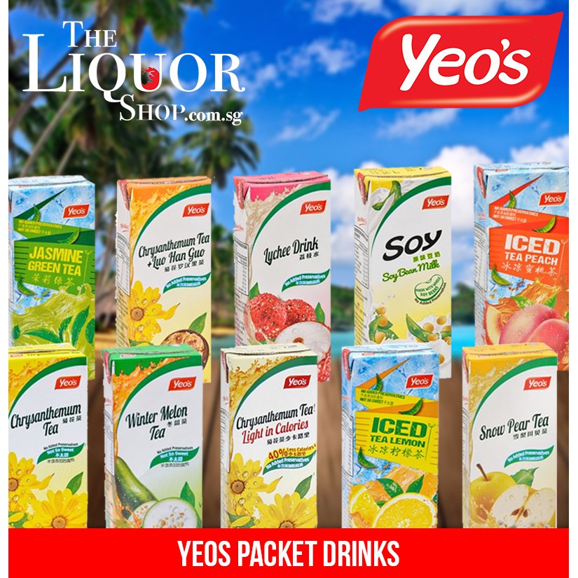 Yeo's Packet Drinks Sale 24 packets x 250ml Shopee Singapore