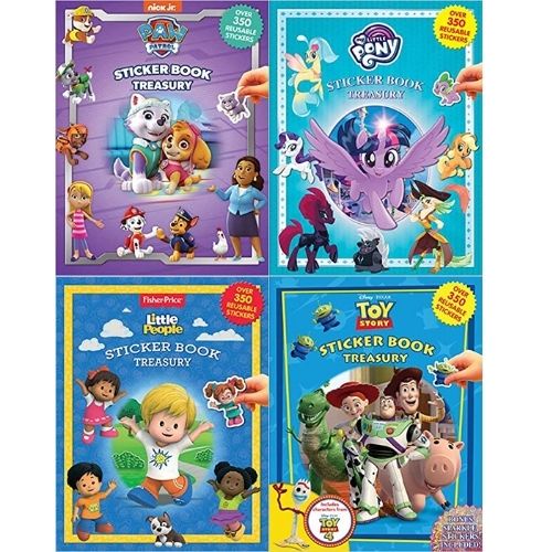 Sticker Book Treasury My Little Pony/Fisher Price Little People/Toy