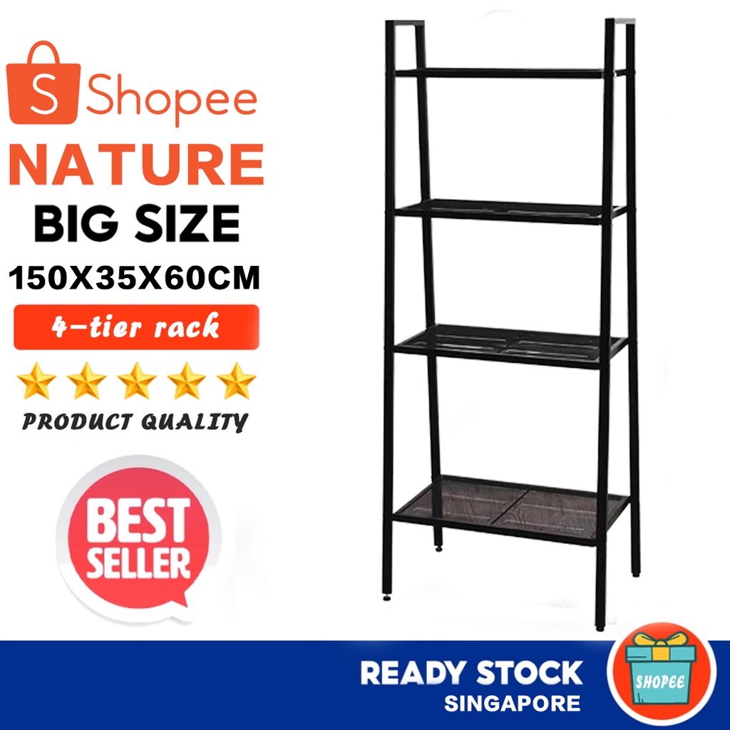 4tier rack book shelf shelf storage plant rack organizer tier rack