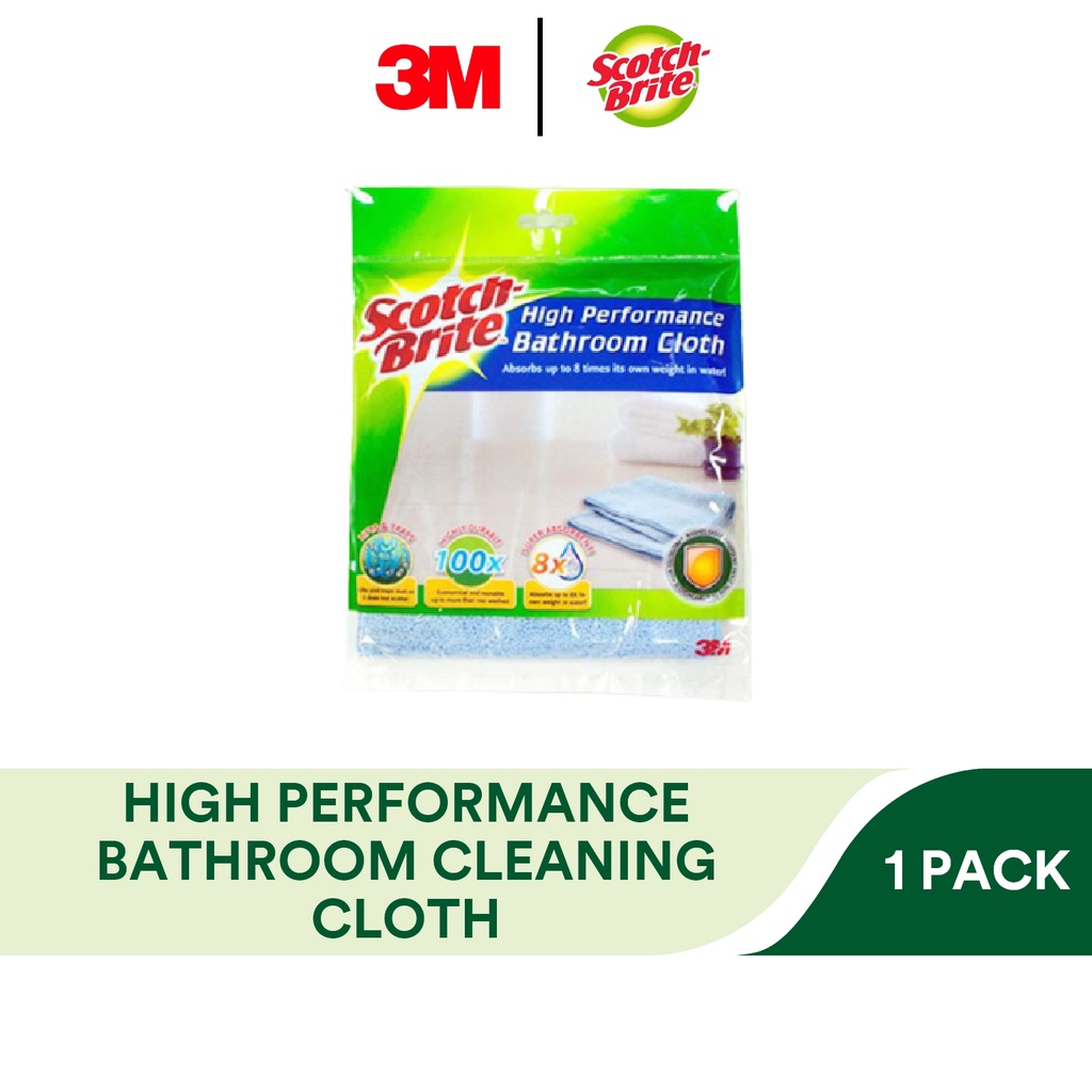 3M Scotch Brite High Performance Bathroom Cleaning Cloth, 1 Piece