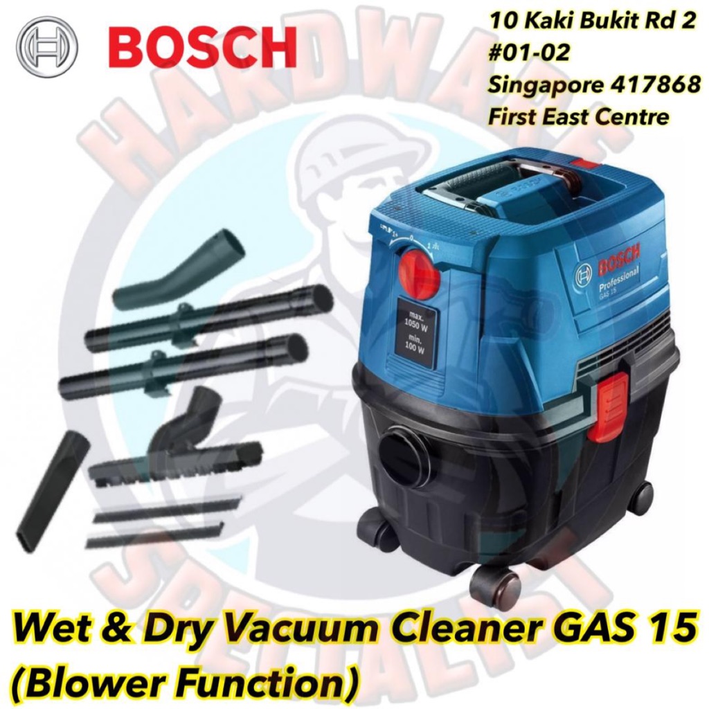 Bosch GAS 15 Wet & Dry Vacuum Cleaner SHIP DAILY Shopee Singapore