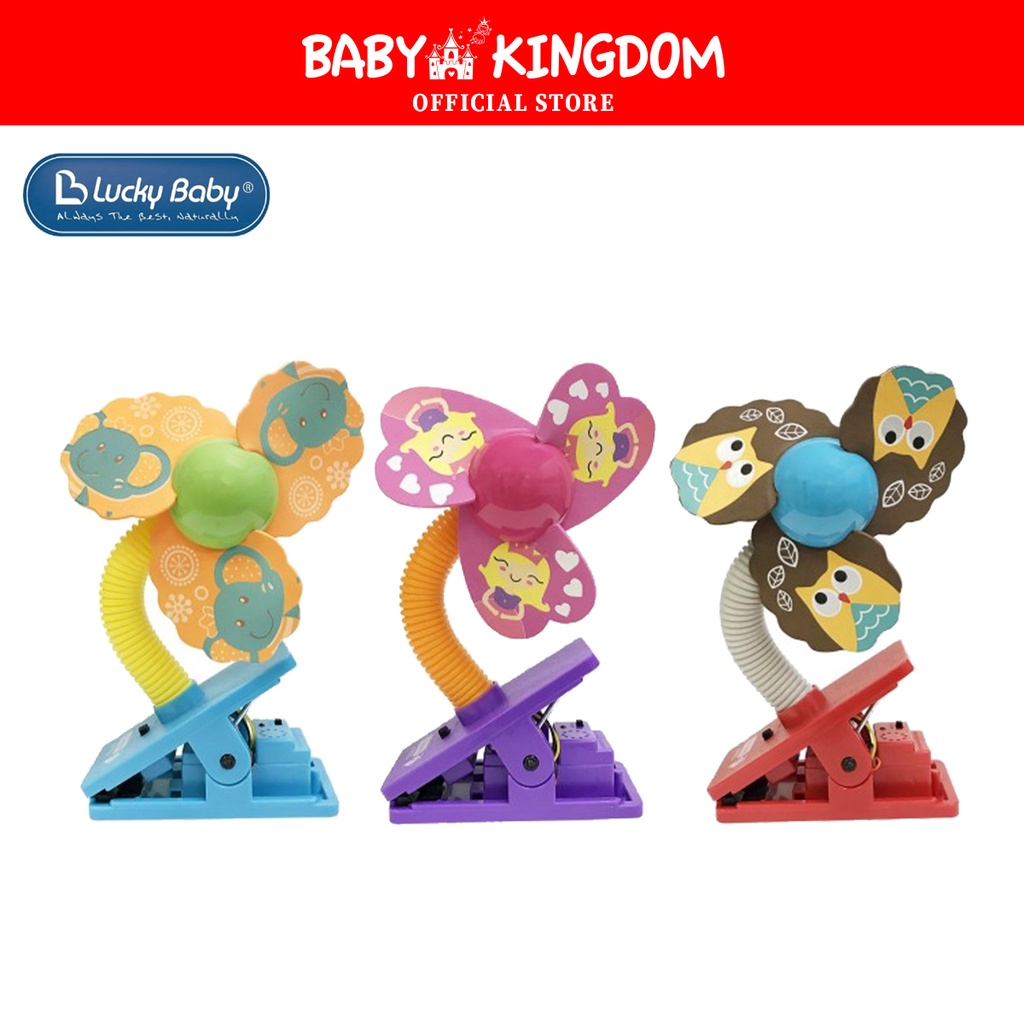 Lucky Baby Mini Safety Clip On Fan With Ultrasonic Mosquito Repellent