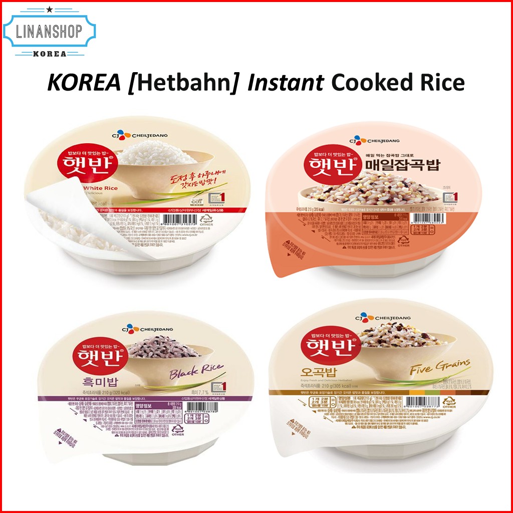 [CJ HATBAN] Instant Cooked Rice Korean Rice White rice, Mixed Grain