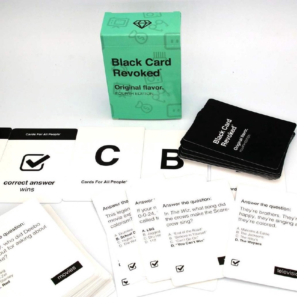 [READY STOCK] Black Card Revoked Original Flavor First Edition Card Game family party broad