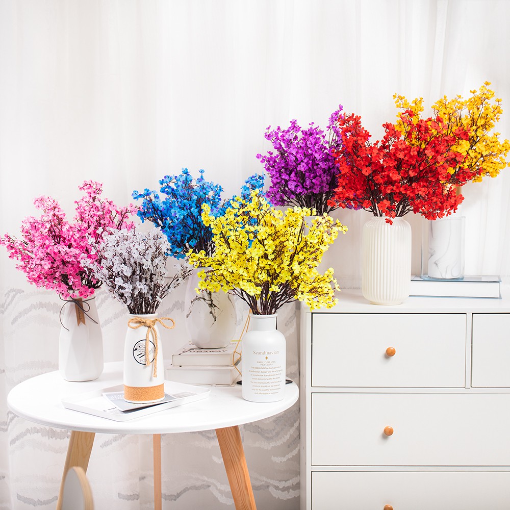 Gypsophila Artificial Flowers Branch High Quality Cherry Fake Plants