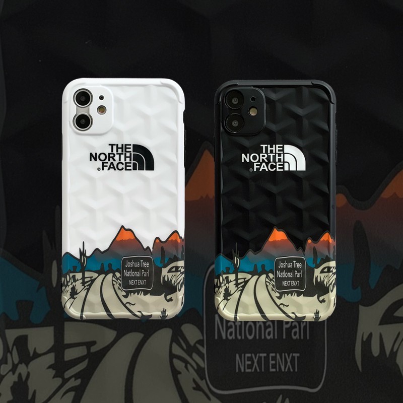 North Face Black and White Full Camera Protector Case Shockproof Casing