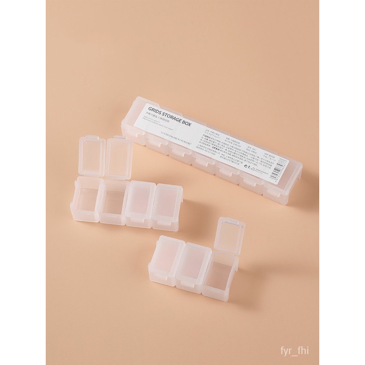 Pill box JapaneseStyle Simple Travel Portable Pill Box a Week Seven