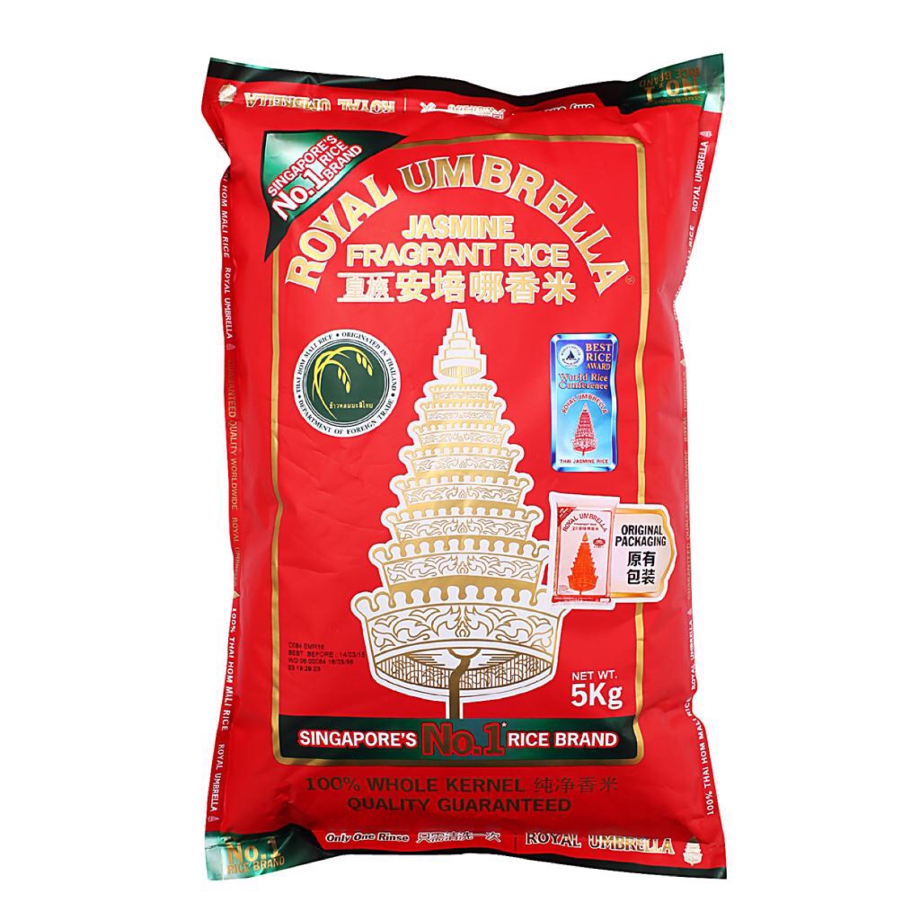 (Self Pick Up only) Royal Umbrella Fragrant Rice 5KG Shopee Singapore