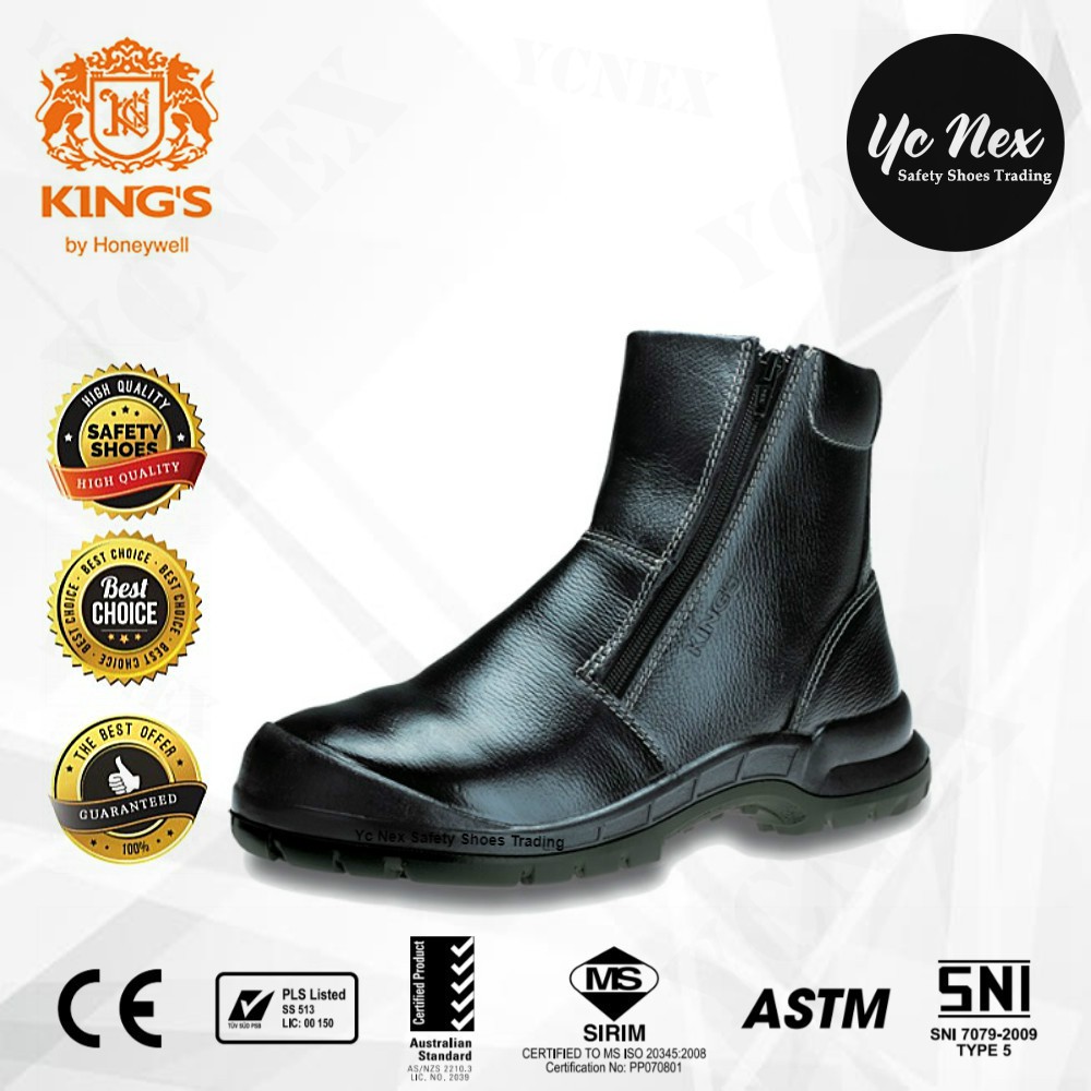 KING'S SAFETY SHOES KWD806 STEEL TOE CAP STEEL MID SOLE Full Grain