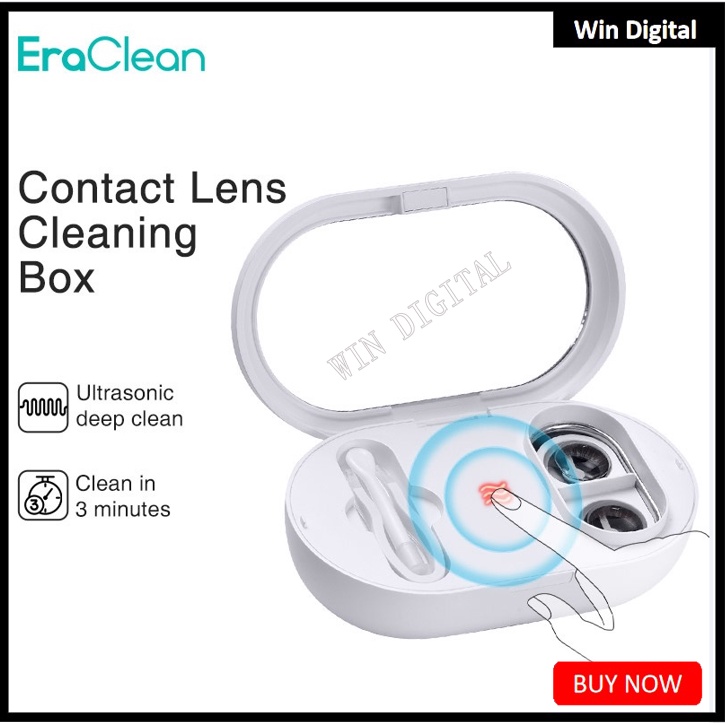 EraClean Contact Lenses Cleaner Ultrasonic Cleaning Machine 56000 Times