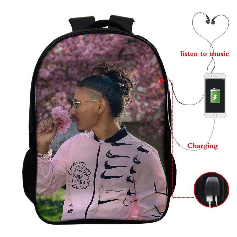 French hiphop music fanatic PNL combination casual student backpack