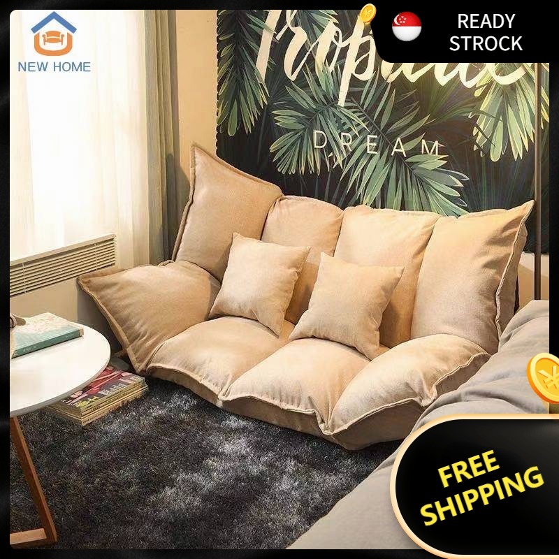 【Free Shipping】Lazy sofa folding sofa bedroom tatami sofa ground double