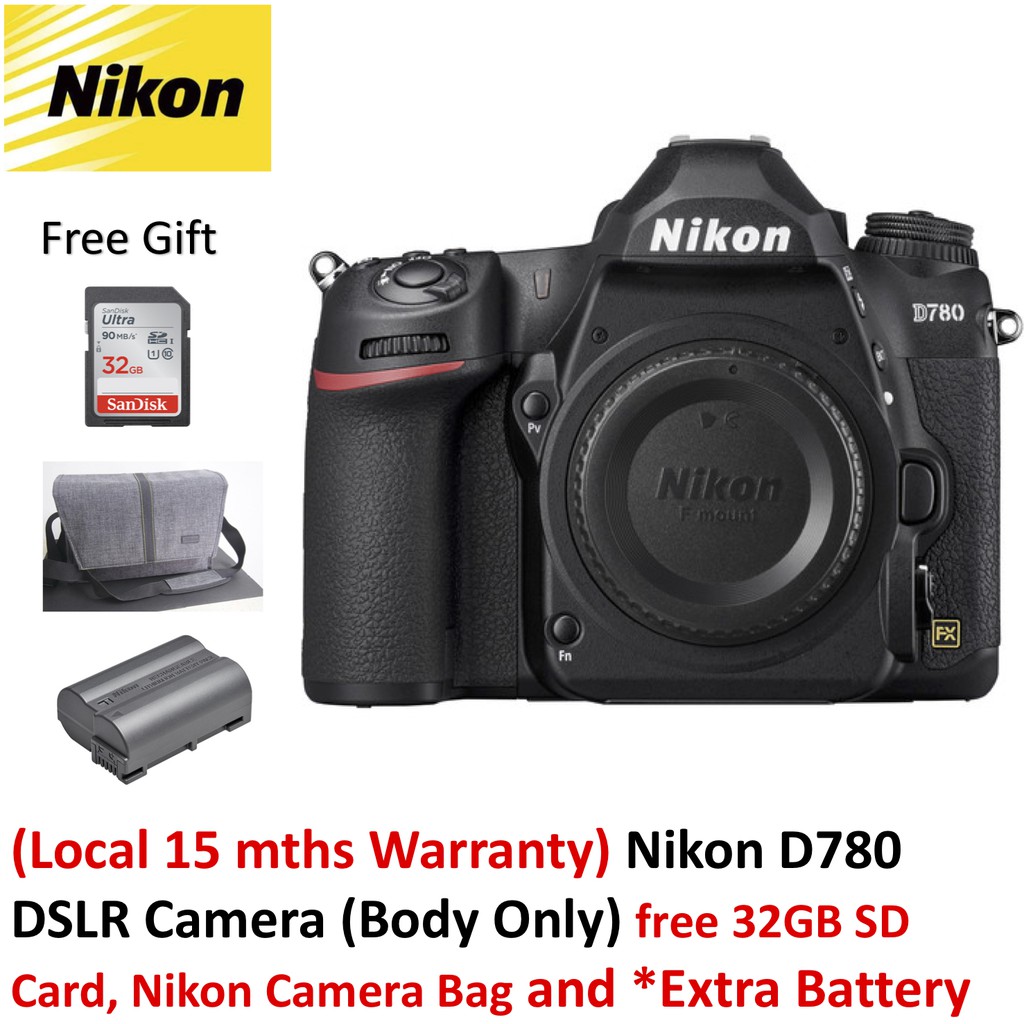(Local 15 mths Warranty) Nikon D780 DSLR Camera (Body Only) free 32GB