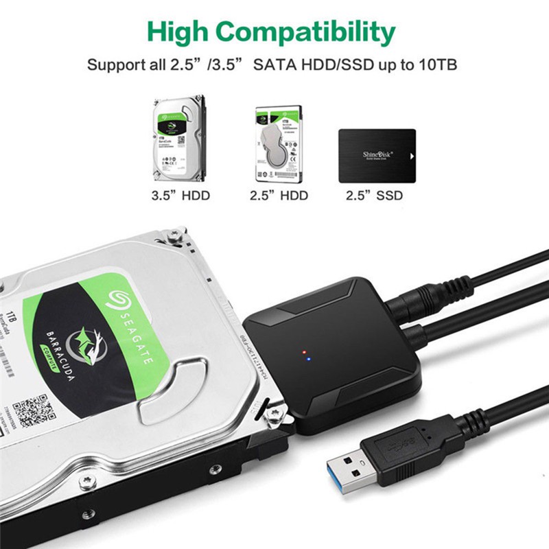 SATA to USB adapter/converter cable 2.5" vs 3.5" HDD