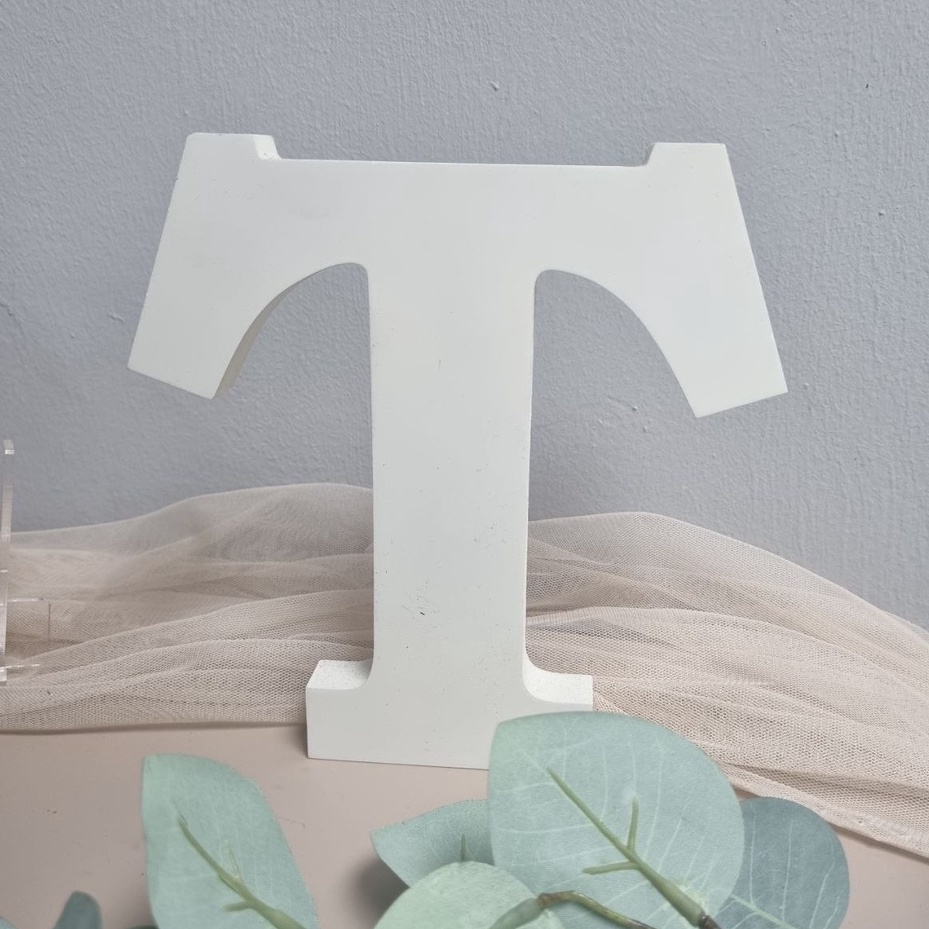 Wooden Alphabet Letters Standing White Shopee Singapore