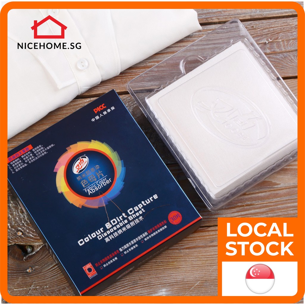 30 pcs Colour & Dirt Catcher Absorber Laundry Sheet Disposable