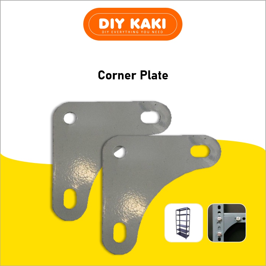 ANGLES PLATE / CORNER PLATE FOR RACK SLOTTED / ANGLE BAR / PINGGANG