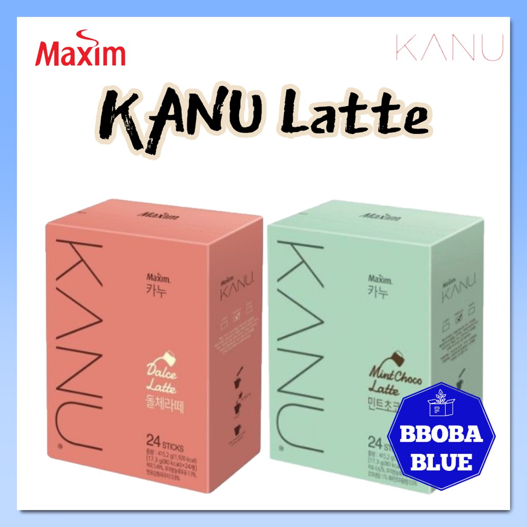 [Maxim] Kanu coffee Dolce/Mint choco latte, Korean coffee Shopee