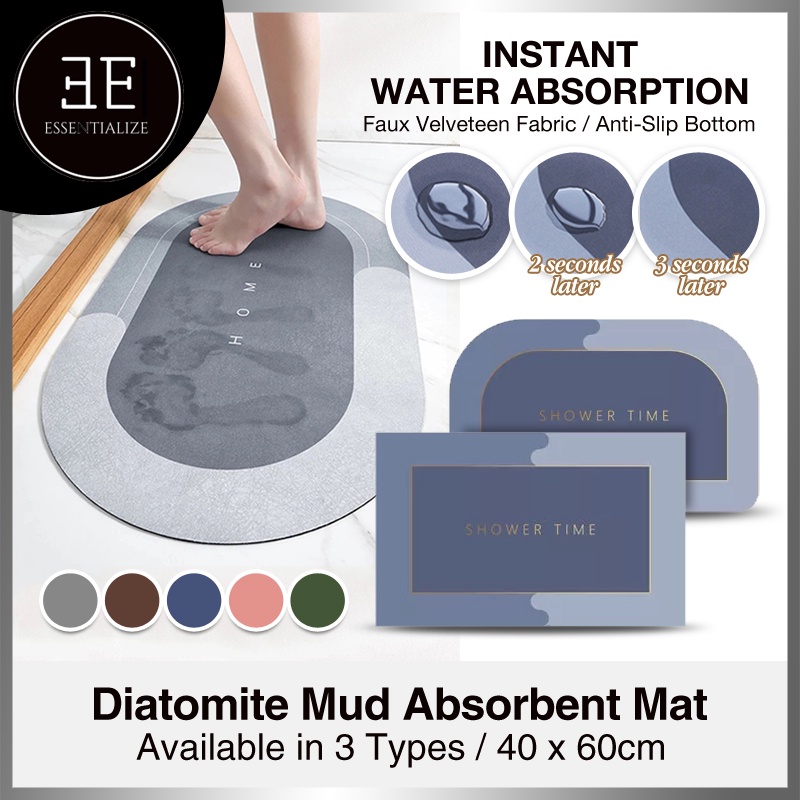 Diatom Mud Absorbent Pad Toilet Floor QuickDrying Mat Nonslip