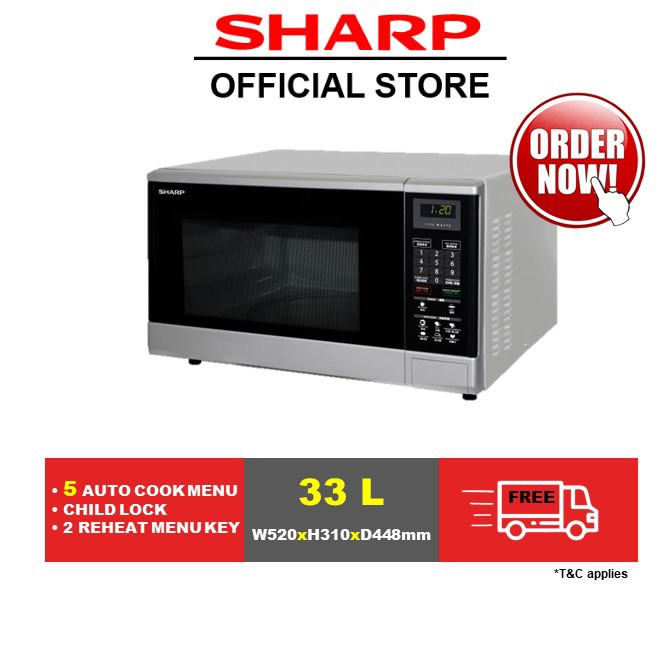 SHARP Microwave Oven R369T(S) Shopee Singapore