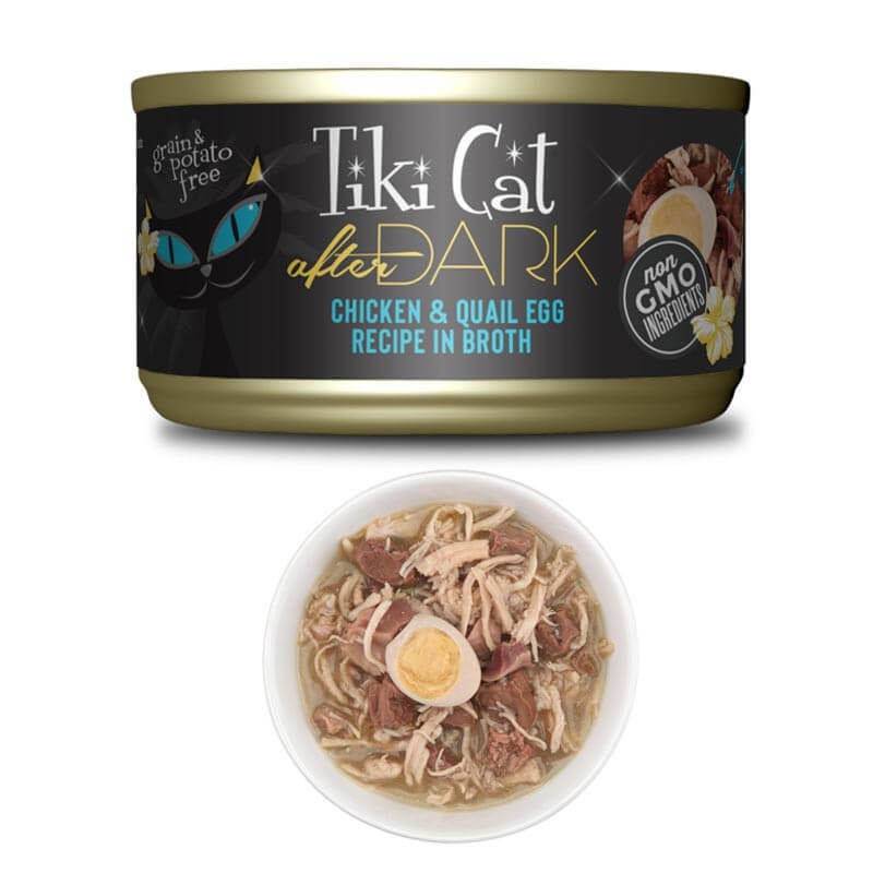 Tiki Cat After Dark Chicken & Quail Egg In Broth (Grain Free) 80g