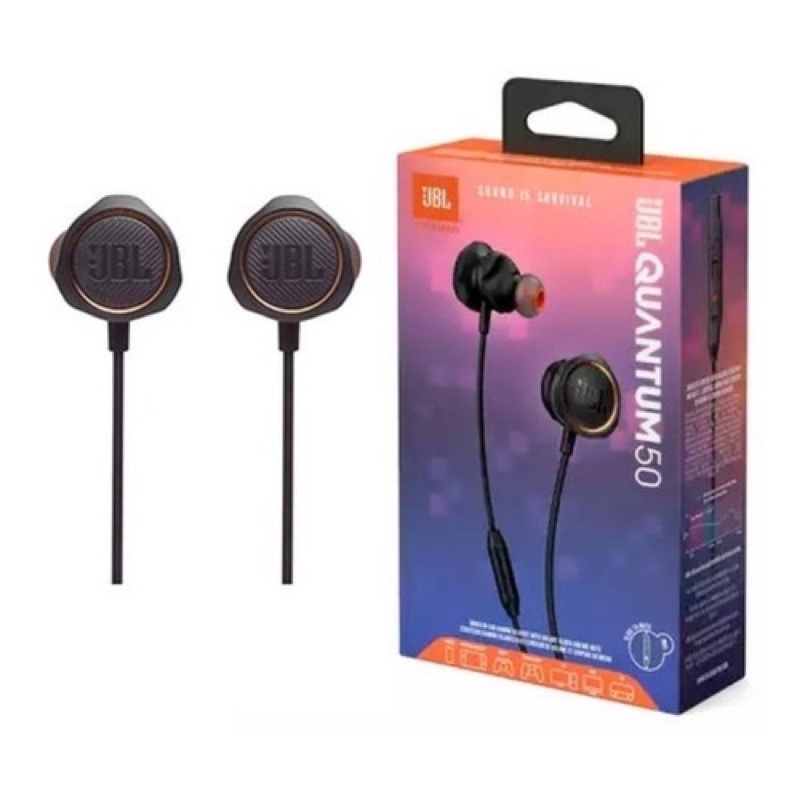JBL Quantum 50 Wired 3.5mm Inear Gaming Earphones Shopee Singapore