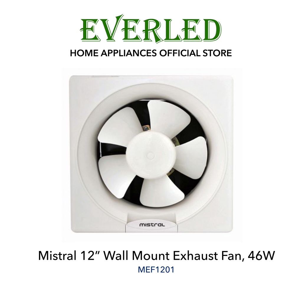 MISTRAL 12" Wall Mounted Exhaust Fan, 46W [MEF1201] Shopee Singapore