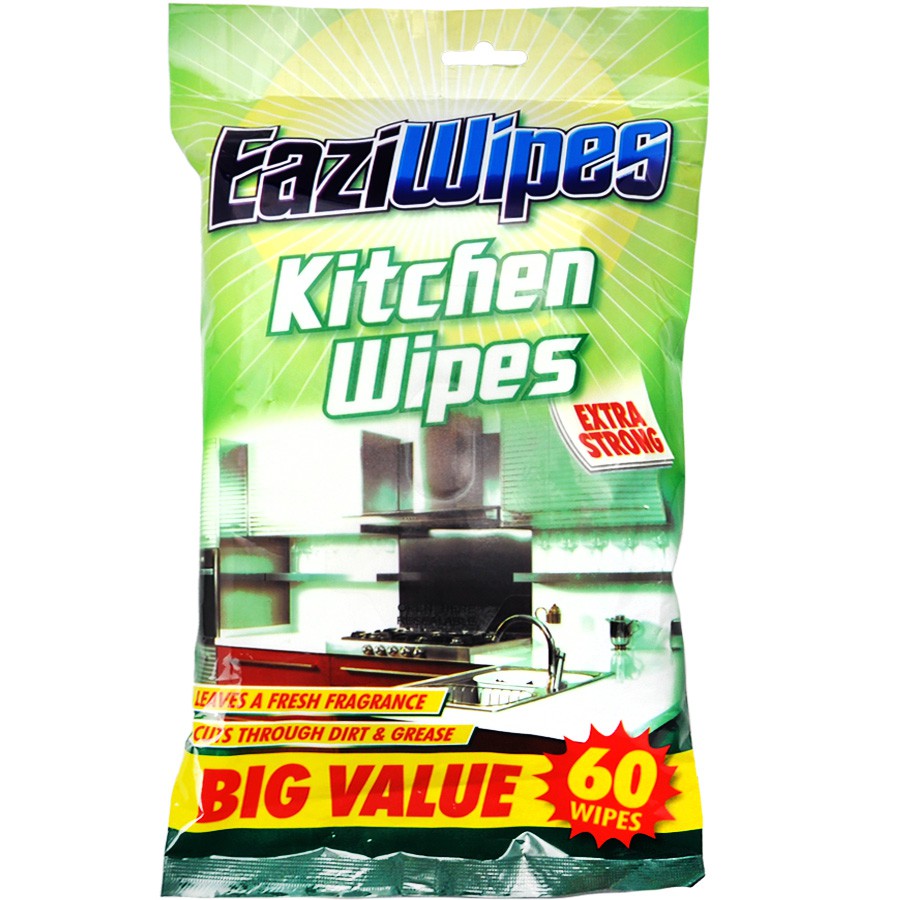 Kitchen cleaning wet wipes EAZIWIPES KITCHEN WIPES 60pcs Shopee Singapore