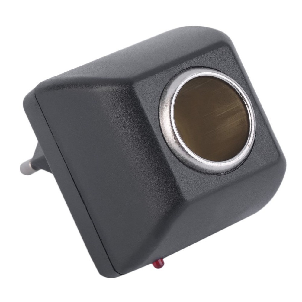 AC To DC 220V 12V Car Cigarette Lighter UK Socket