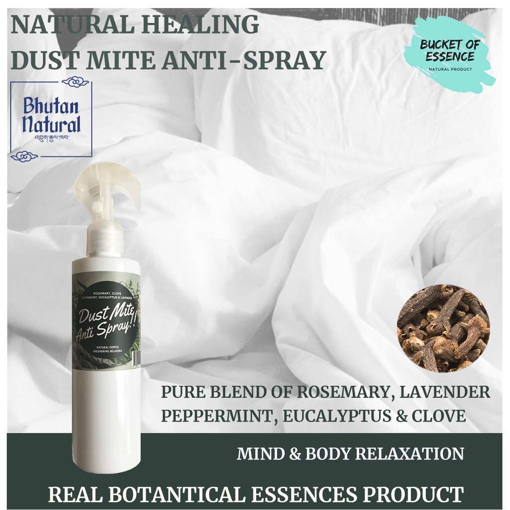 Natural Anti Dust Mite Spray 200mL Natural Allergies Solution Shopee