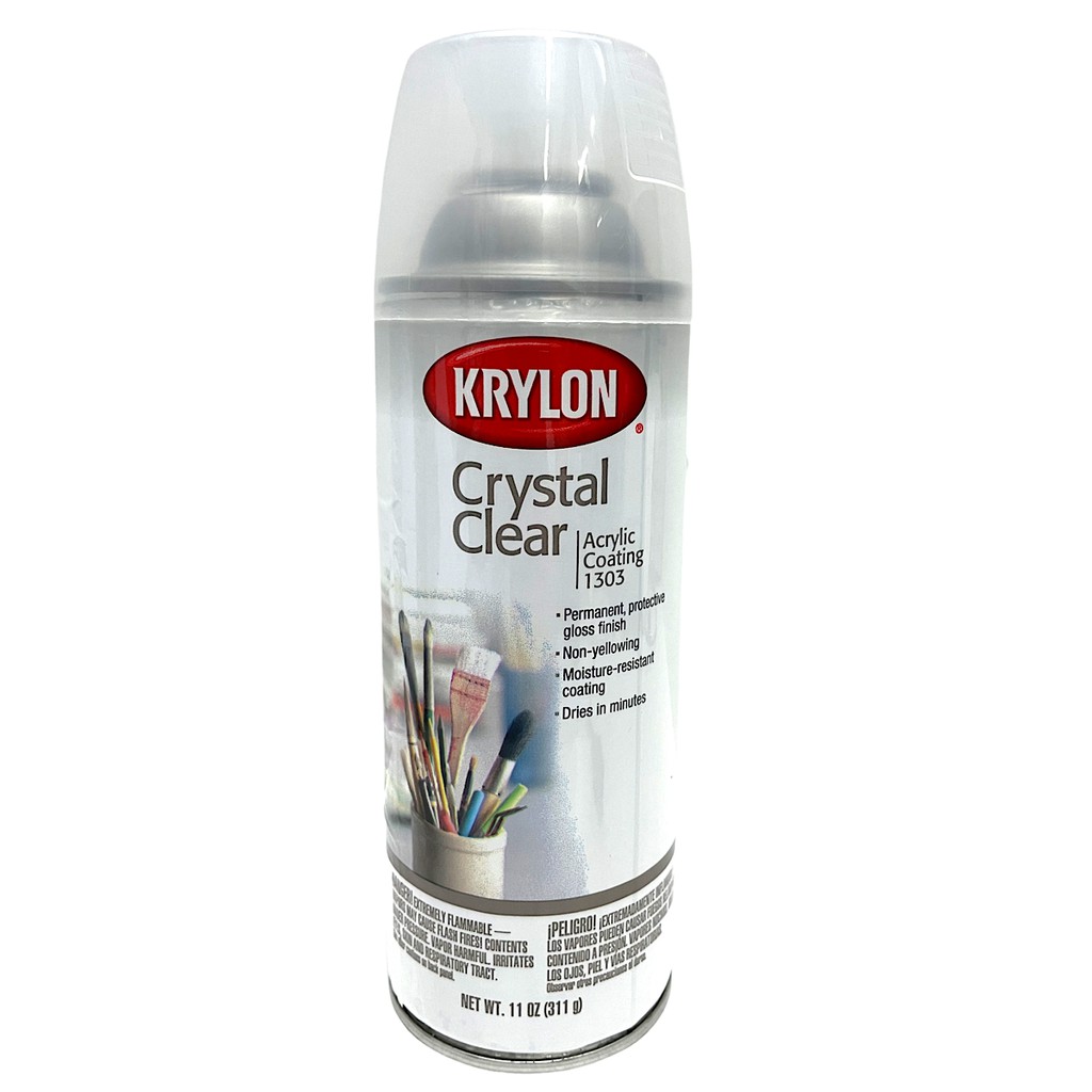 Krylon 1303 Crystal Clear Gloss Acrylic Coating 11oz(311g) 724504013037