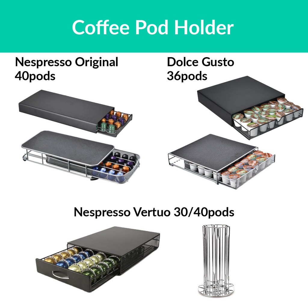 🇸🇬LOCAL STOCK🇸🇬Nespresso Dolce Gusto Vertuo Coffee Pod Capsule Storage