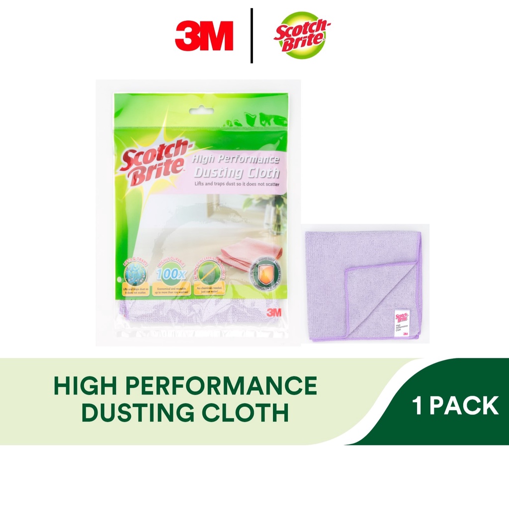 3M Scotch Brite High Performance Dusting Cloth, 1 Piece Shopee Singapore