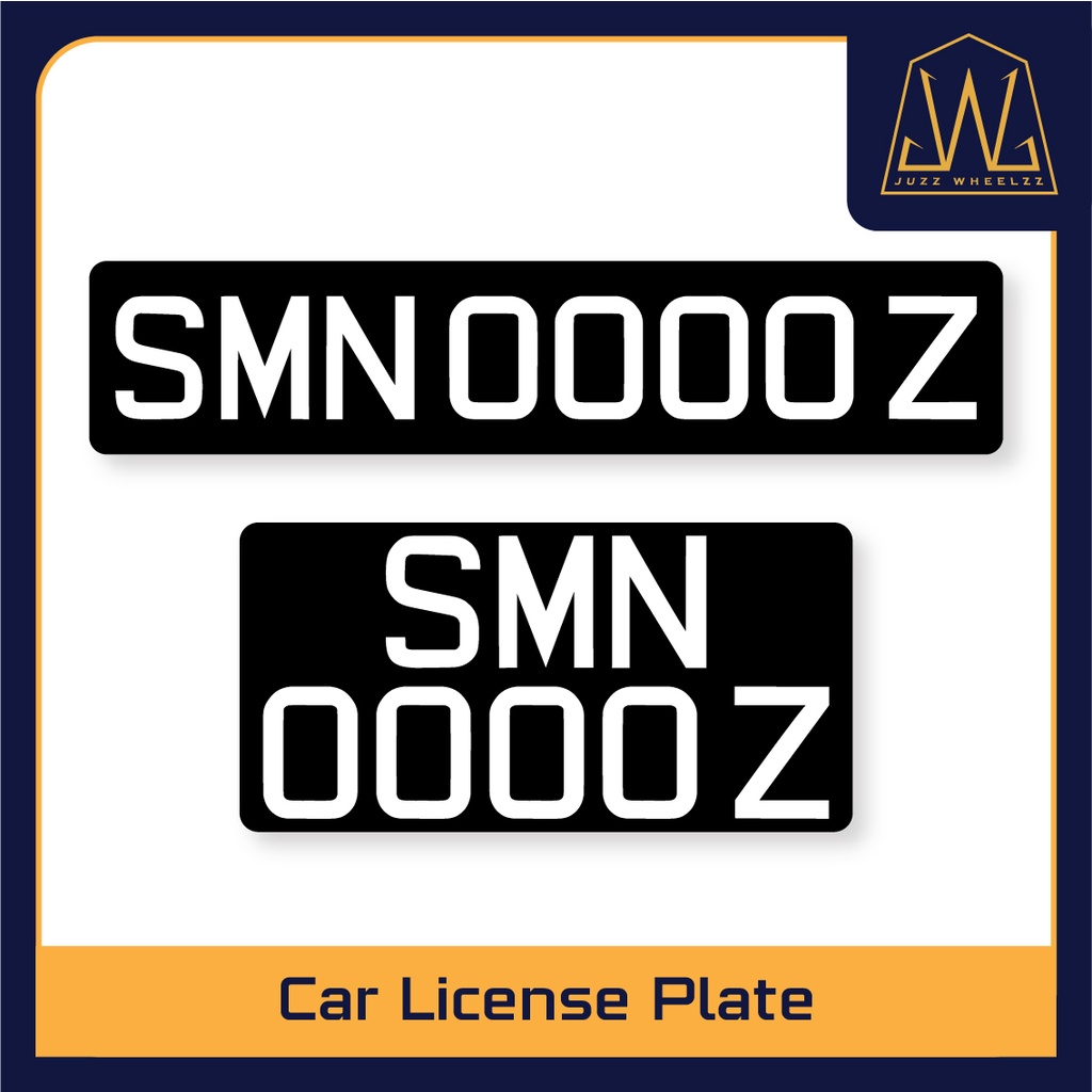 Car License Plate Acrylic / Emboss (Bike Rack) Shopee Singapore