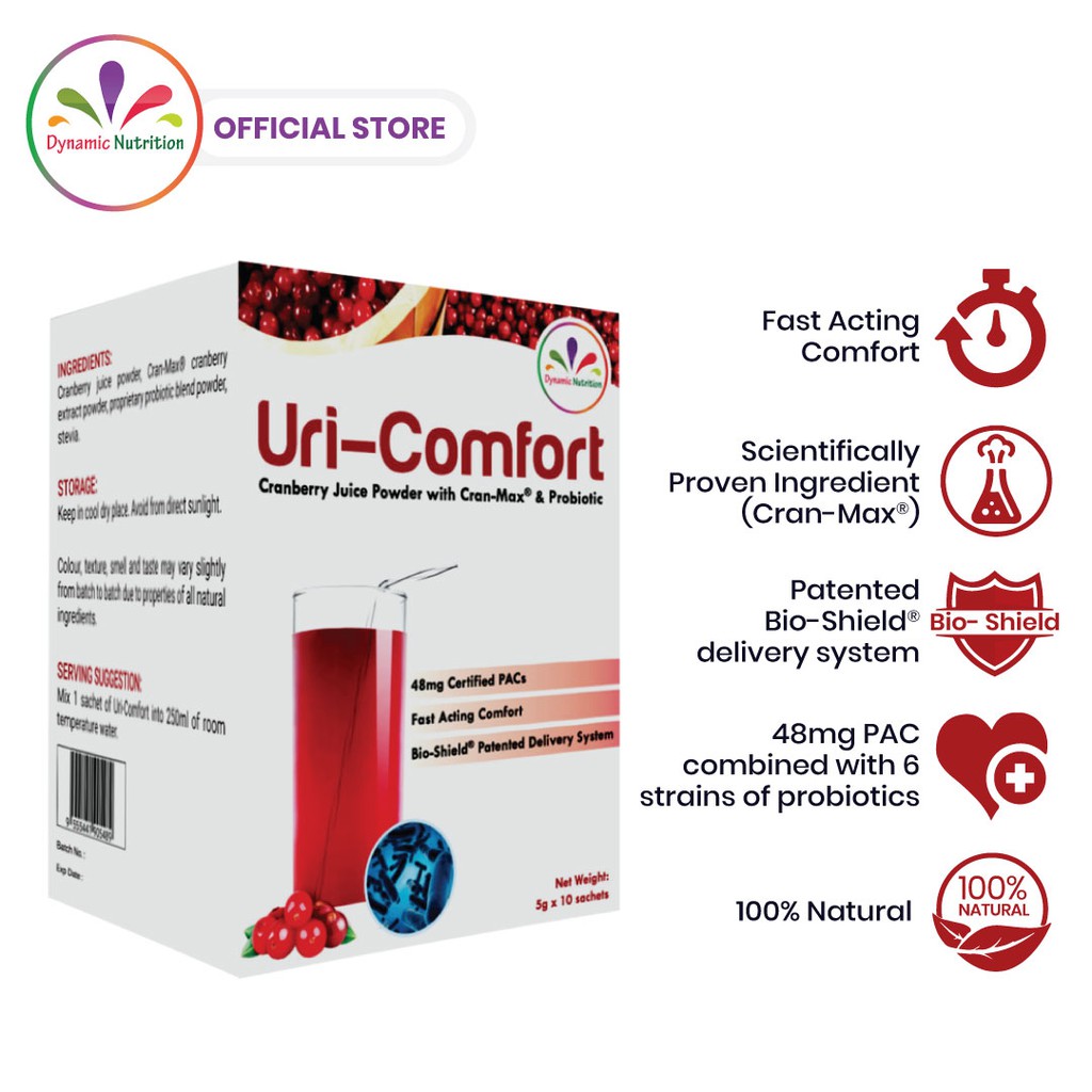 Cranberry Supplement Fast UTI Relief 48mg PAC