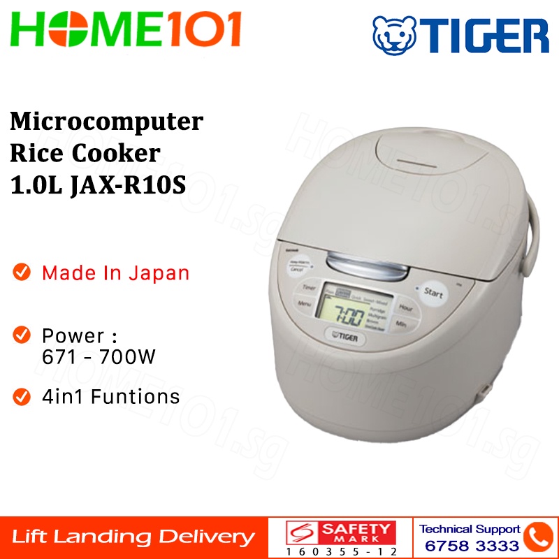 Tiger Controlled Rice Cooker 1.0L JAXR10S Shopee Singapore