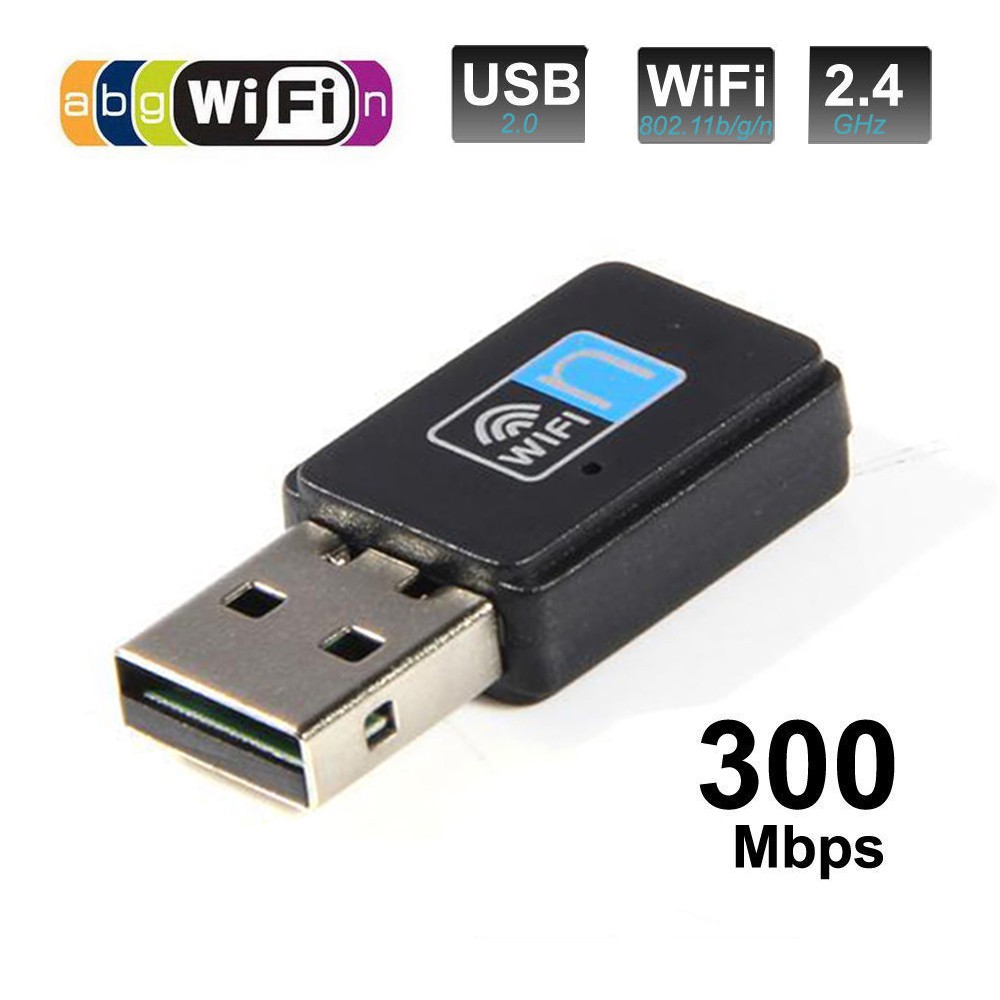 300Mbps Wifi Mini Usb Adapter Wireless Dongle Adaptor 802