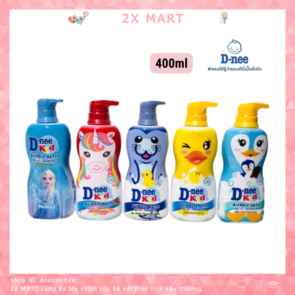 Dnee Kid Thai baby shower gel 400ml Dnee genuine children's body shampoo 2X MART Shopee Singapore