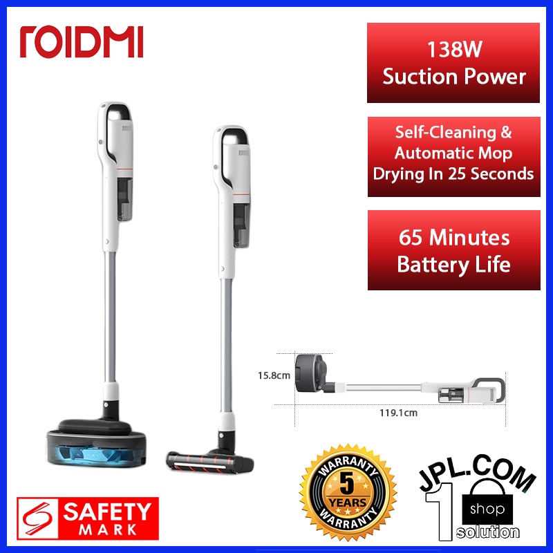 [Local Warranty] Xiaomi Roidmi X20S Cordless Vacuum and Wipe Cleaner