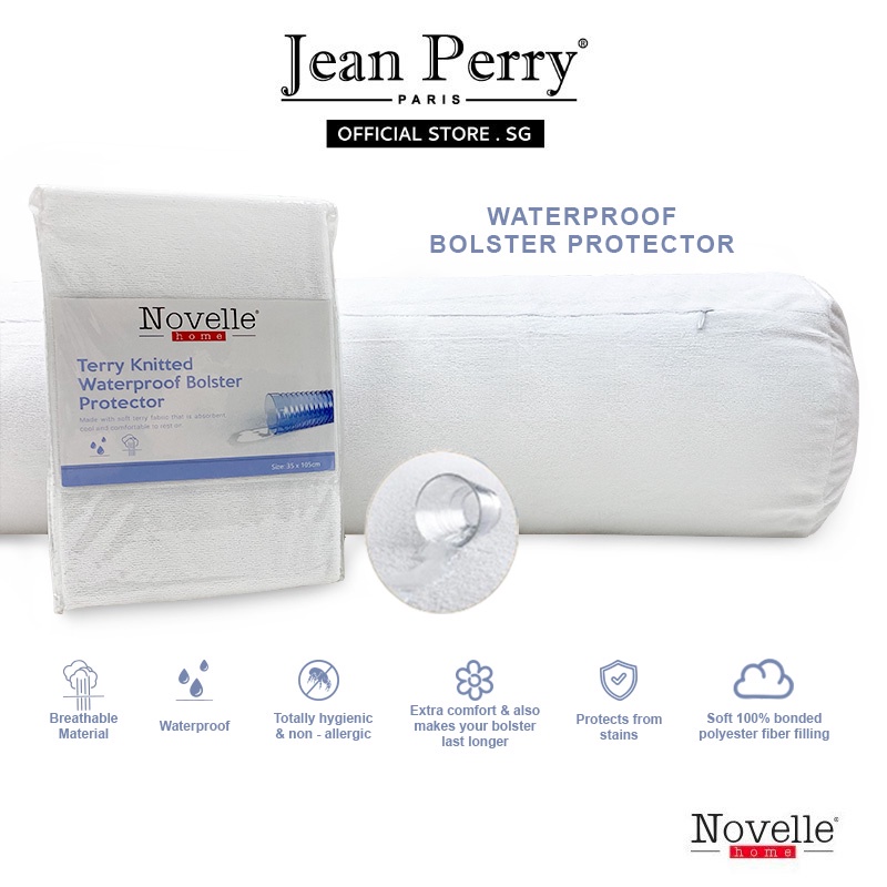 Novelle Waterproof Zipper Bolster Protector I Waterproof Bolster
