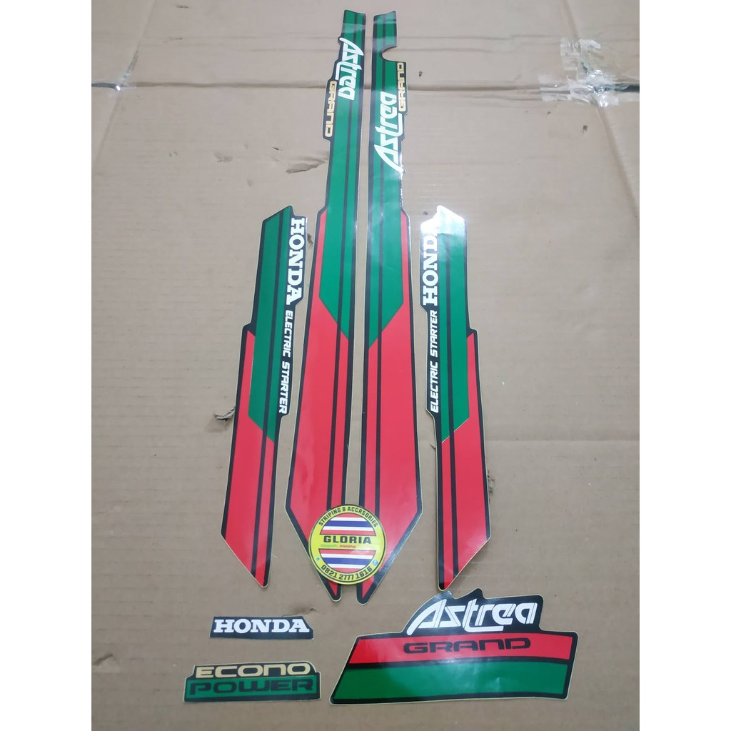 Astrea Grand Bulus Body Striping List 1991 1992 Black Green Red