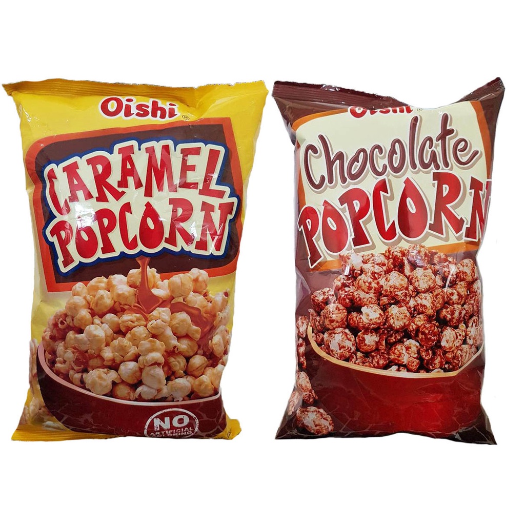 Oishi Popcorn Caramel / Chocolate (10pkts) Shopee Singapore