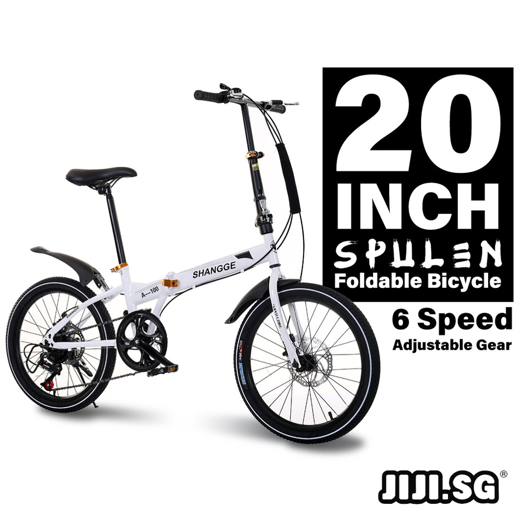 (JIJI SG) 20 Inch SPULEN Foldable Bike (PreAssembled) Casual Bicycle