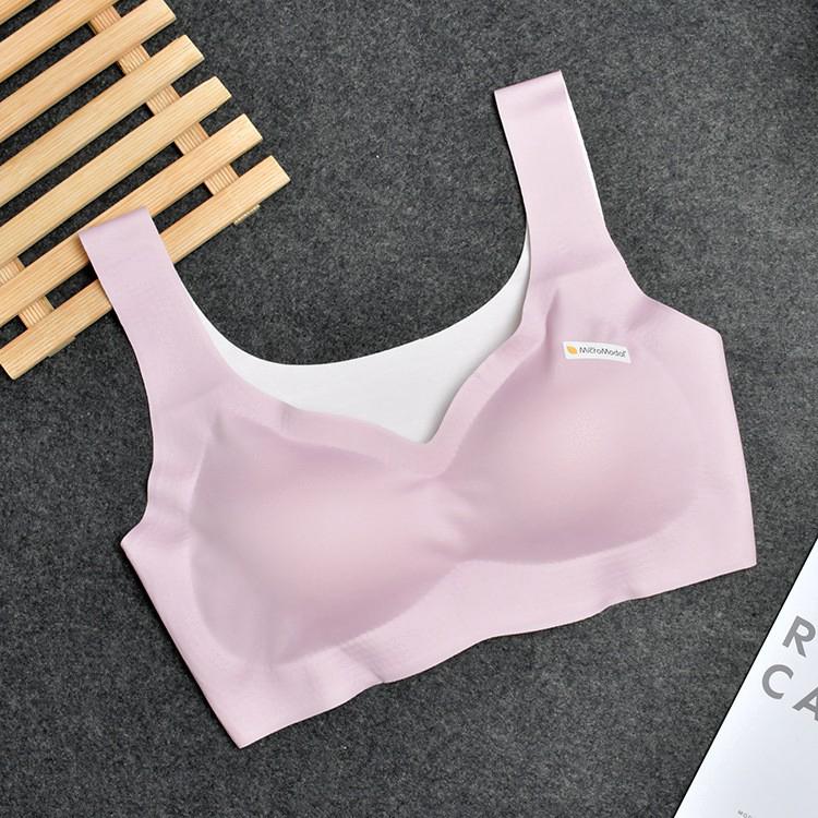 NEW Japan ubras Black technology Modal women bra smealess deep V sports