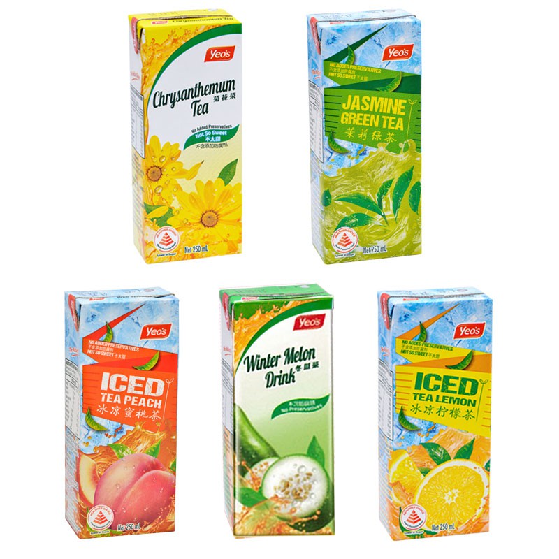 Yeo's Packet Drinks Sale 24 packets x 250ml Shopee Singapore